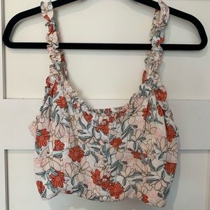 NWT Lulu’s floral crop top